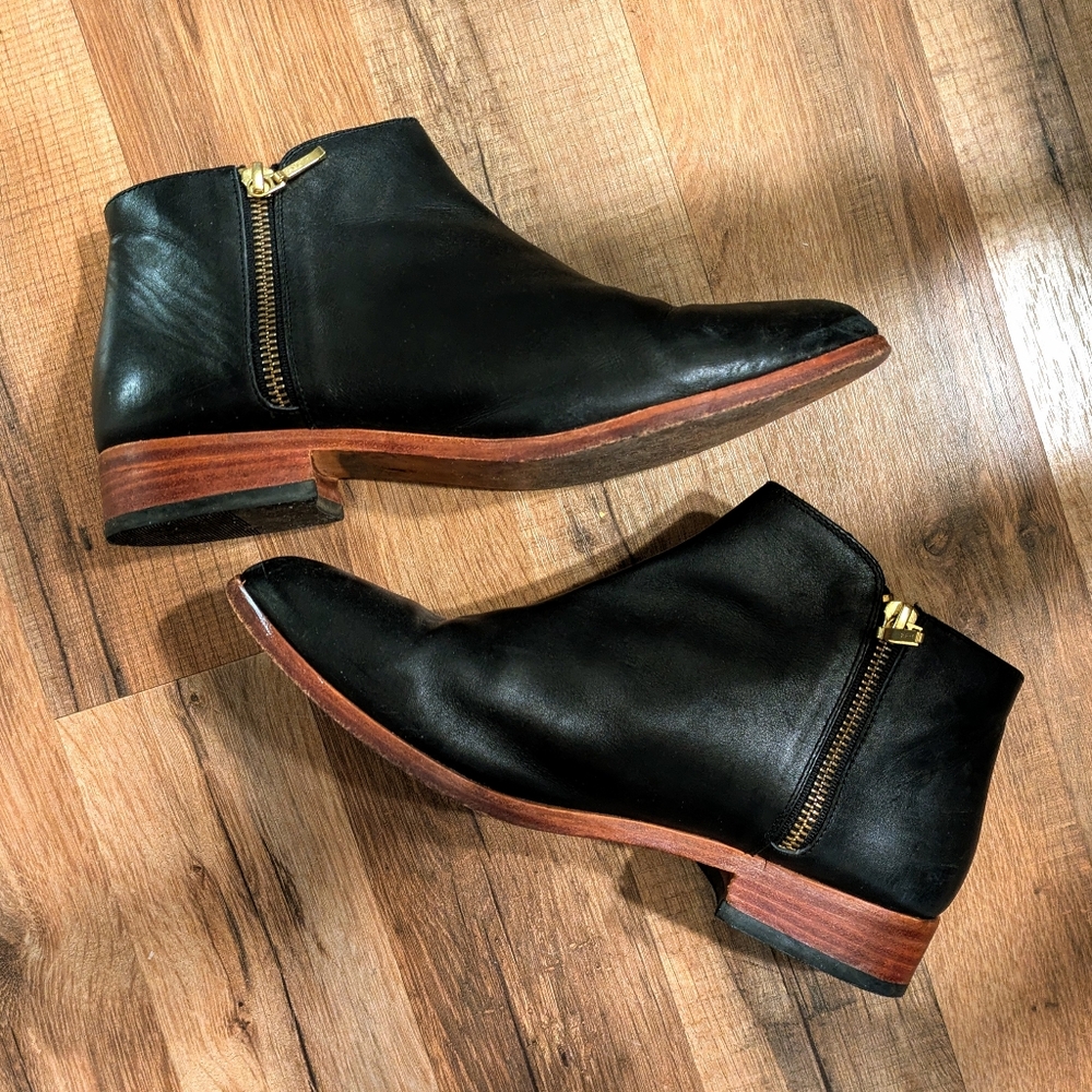 Nisolo Lana Boot in Black Genuine Leather, Size 9